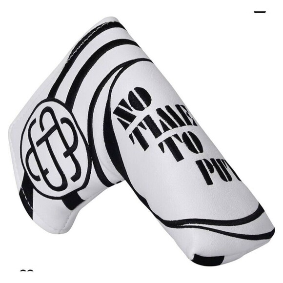 Studio Crafted No Time to Putt Golf Blade Putter Headcover Magnetic Closure New! - Picture 1 of 6